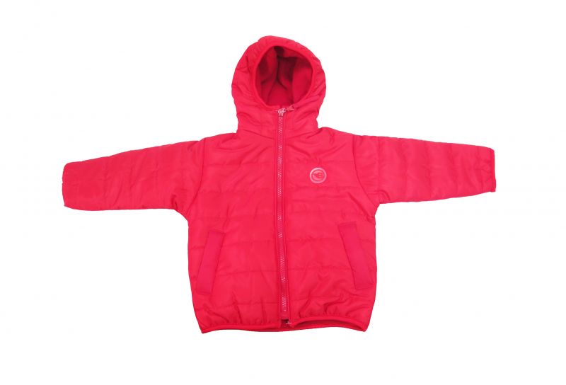 Campera Con Capucha de Microfibra Matelasse Y Polar