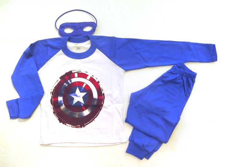 Pijama Personaje Invierno Capitan America