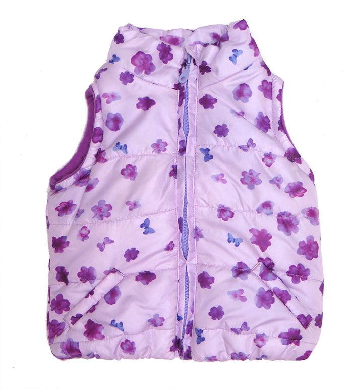 Chaleco Forrado Con Polar Estampado Nena