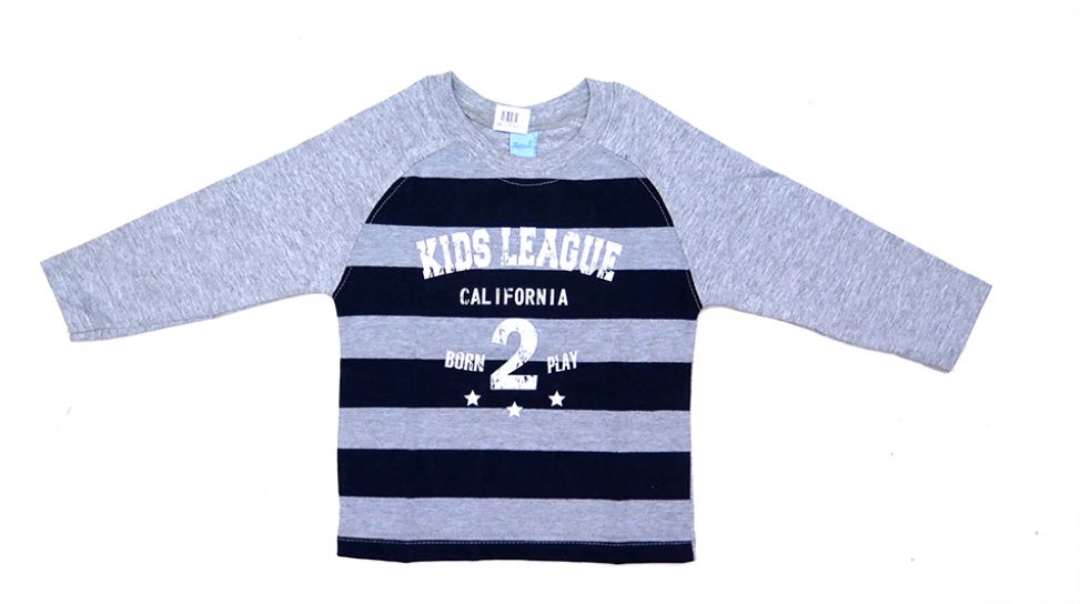 Remera Rayada Manga Larga Varon