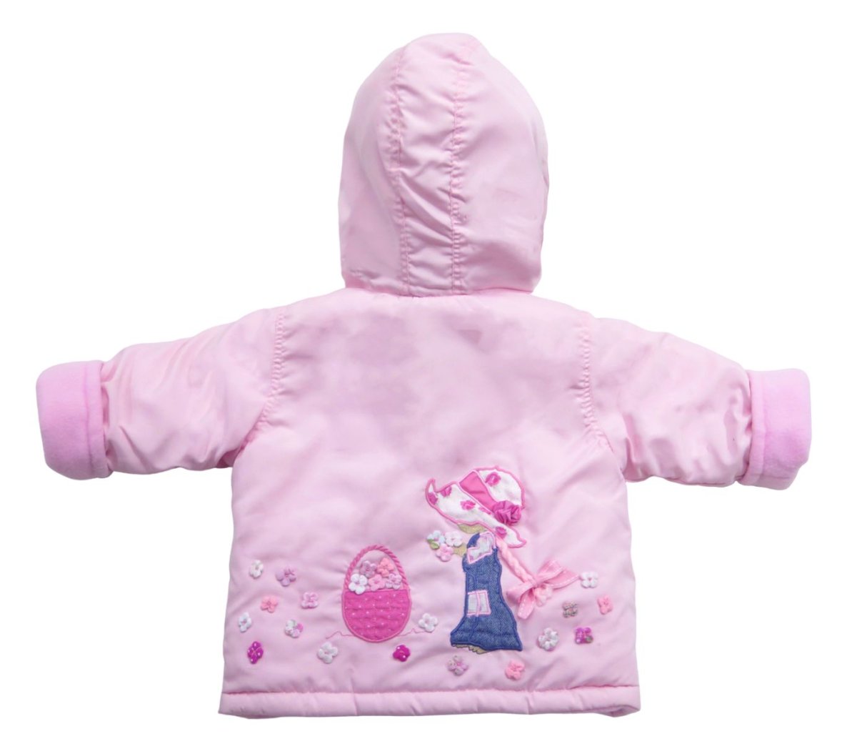 Campera de Microfibra Forrada en Polar Con Aplique en la Espalda