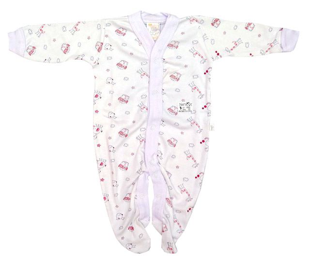 Enterito Largo con pie estampado nena.