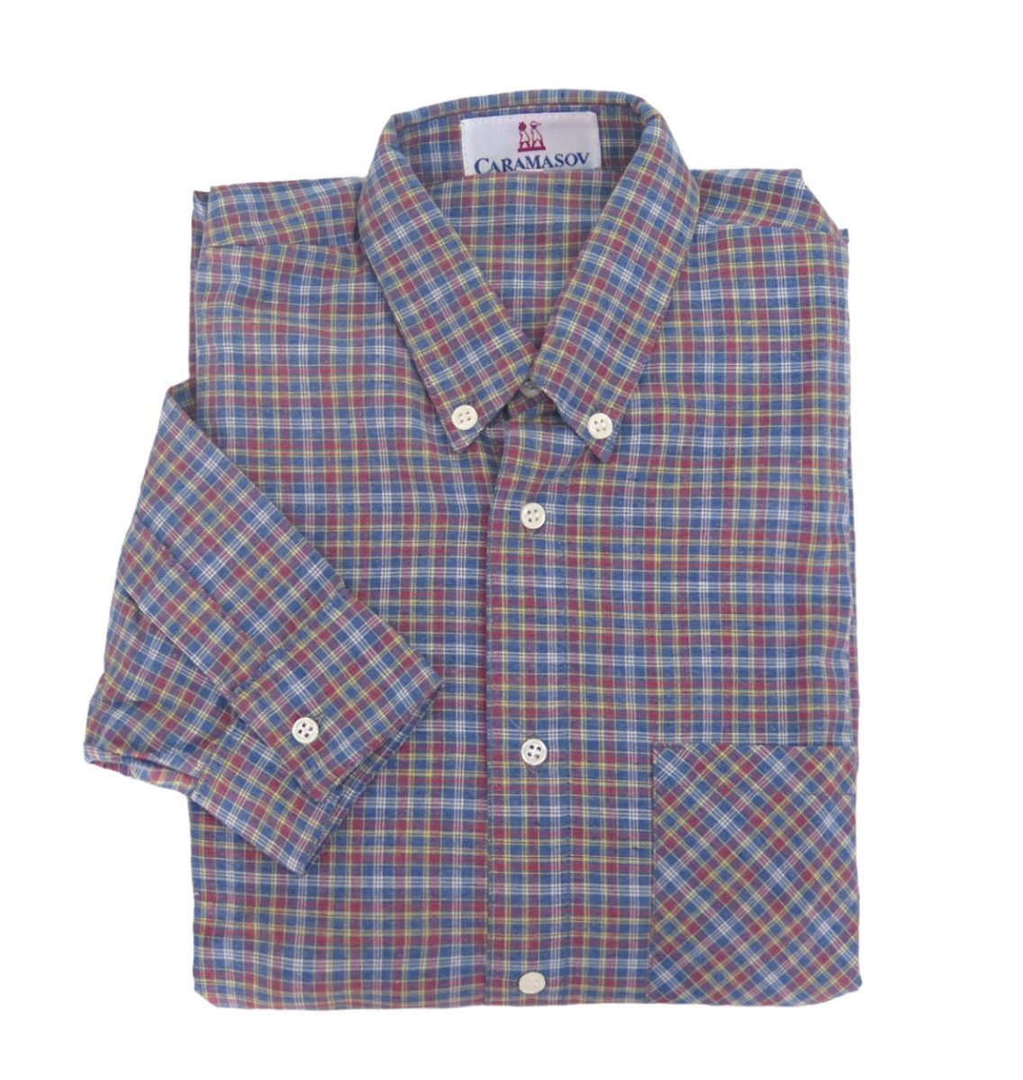 Camisa Manga Larga Estampada Escocesa