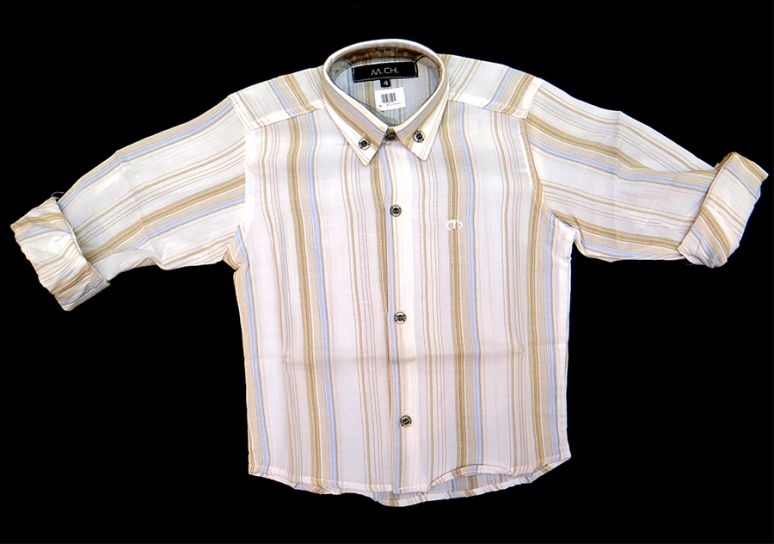 Camisa Manga Larga Rayada Tipo Bambula