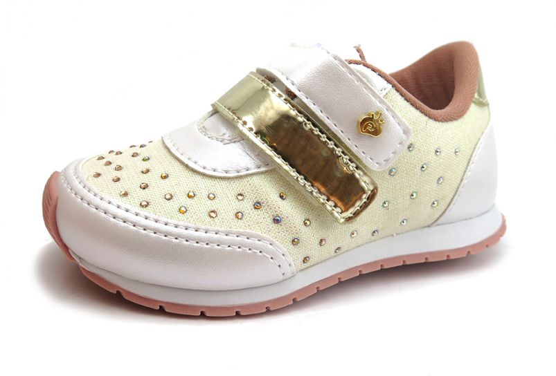 Zapatilla Velcro Con Brillo Nena