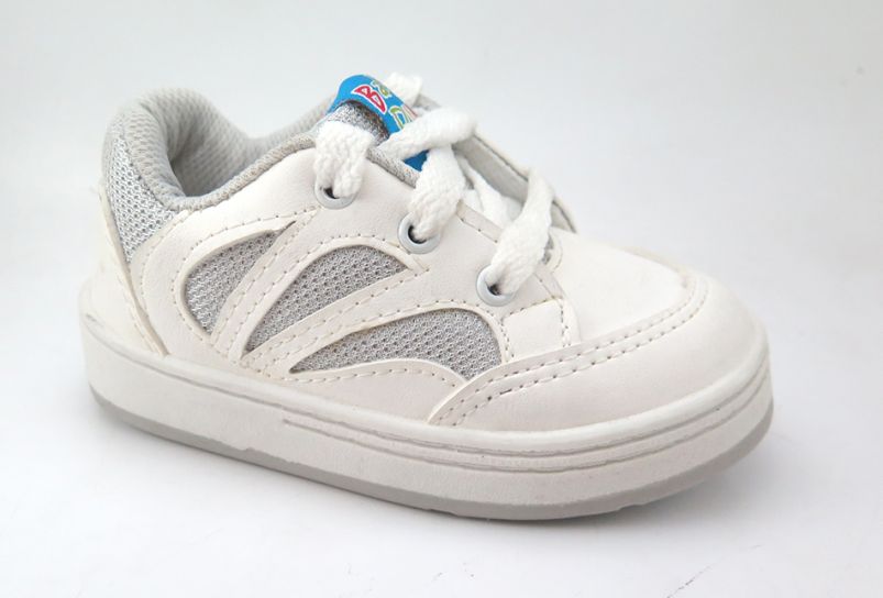 Zapatillas Con Cordones Cuerina y Tela Tipo Skate