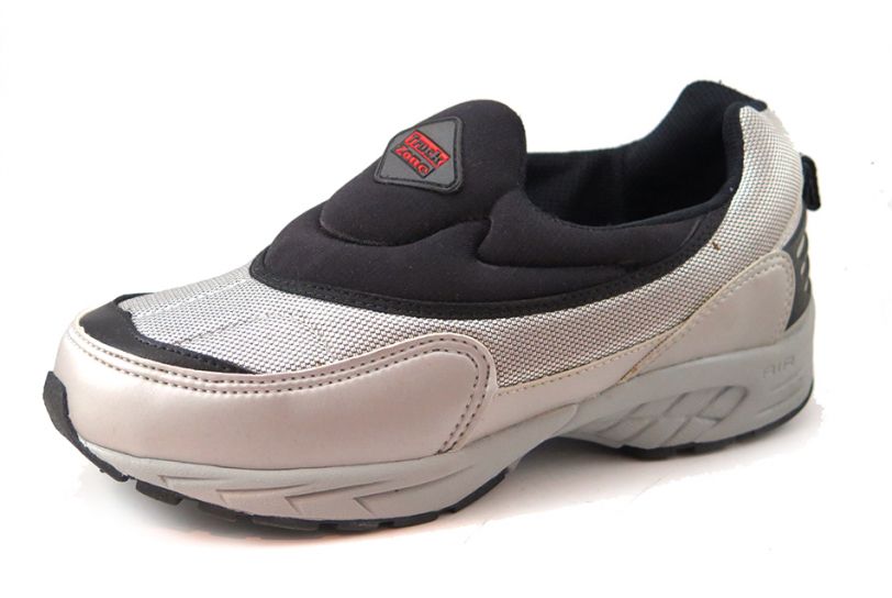 Zapatillas Tipo Pancha Combinada Lycra Cuerina Sin Cordones