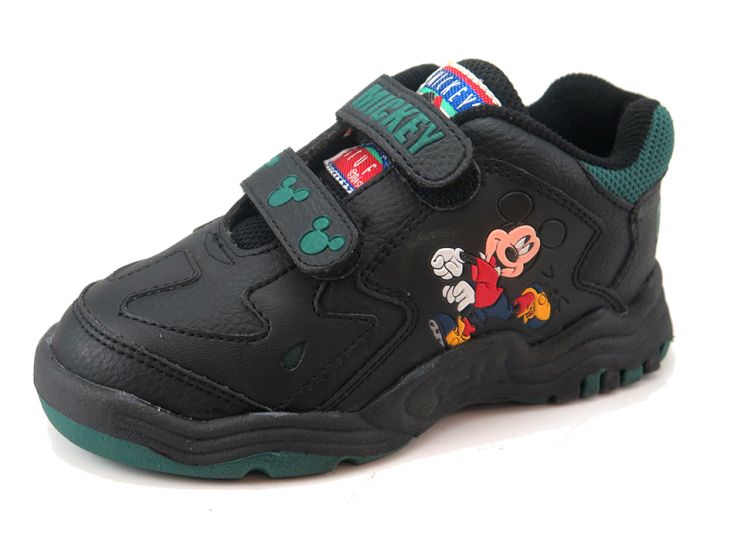 Zapatillas Con Velcro Cuerina Mickey