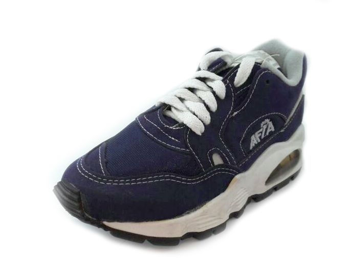 Zapatillas Con Cordon Combinado Tela y Cuerina Con Camara de Aire