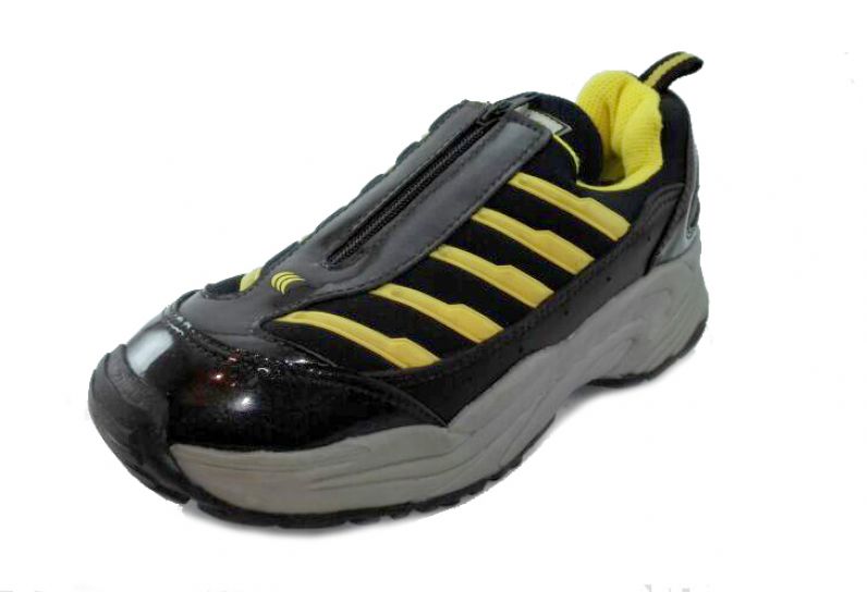 Zapatillas Con Cierre y Rayas Laterales