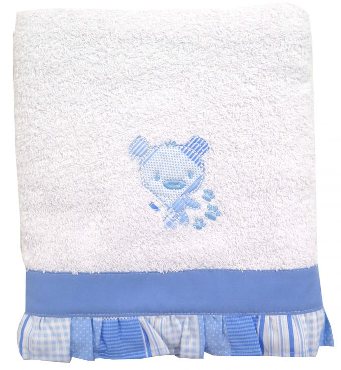 Toallon Sin Capucha Bordado Con Volado