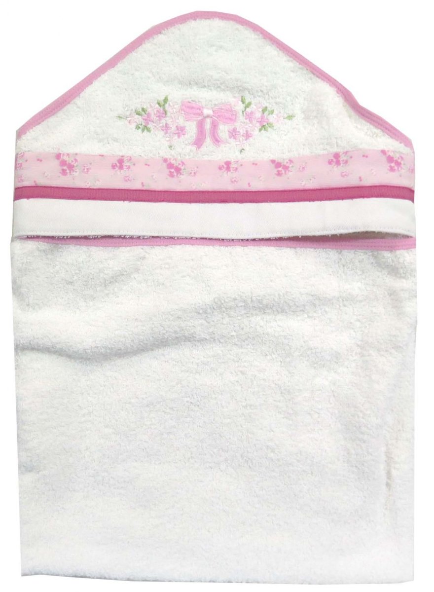 Toallon Con Capucha Central Con Bordado