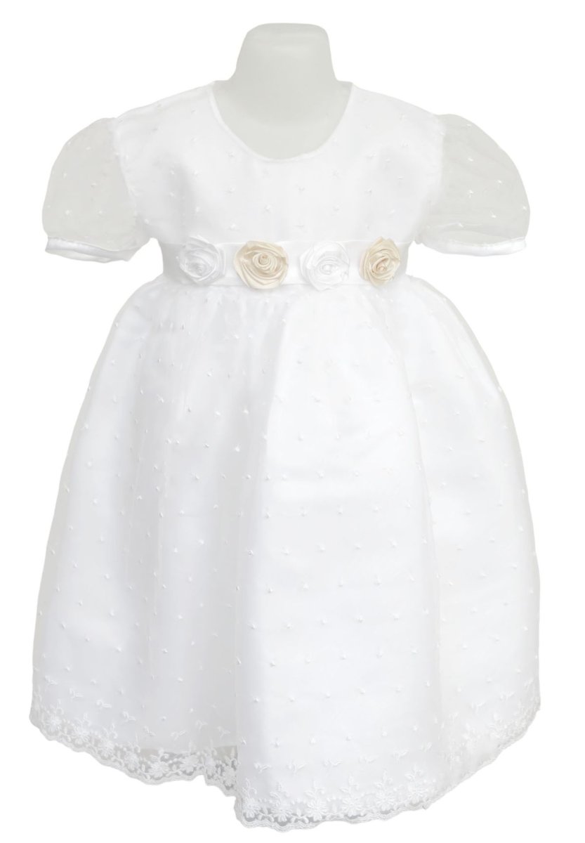 Vestido Bautismo Tul Bordado