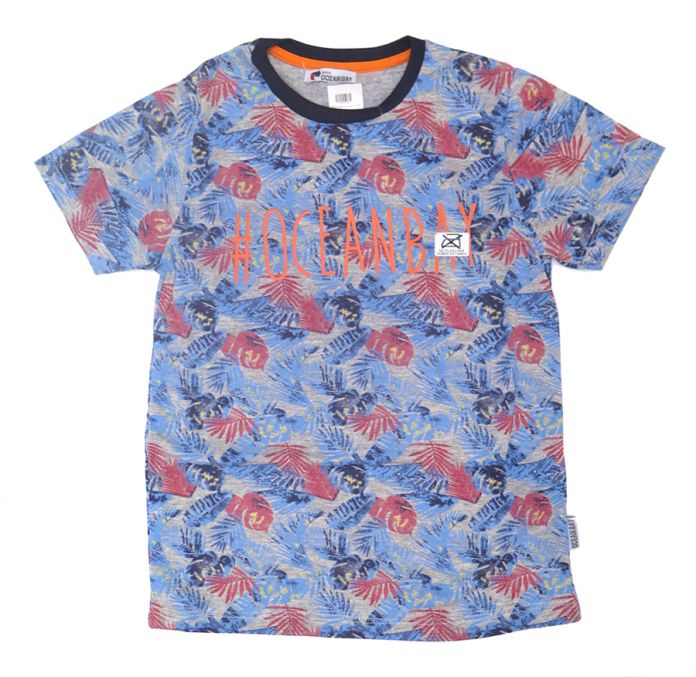 Remera Varon Manga Corta Estampada