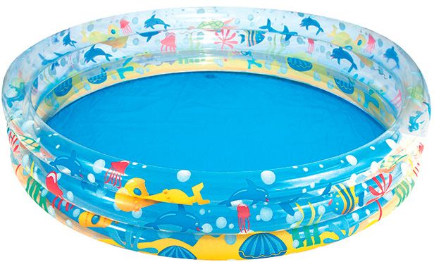 Pileta Transparente 3 Aros - Estampada.