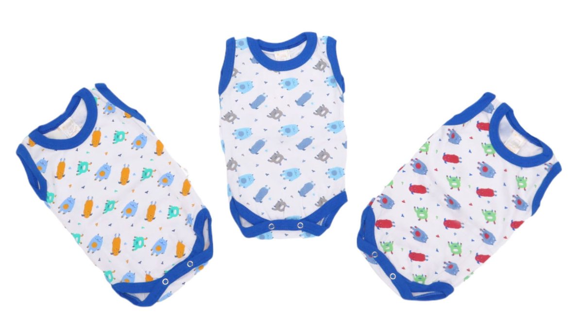 Body Estampado Varón Sin Manga