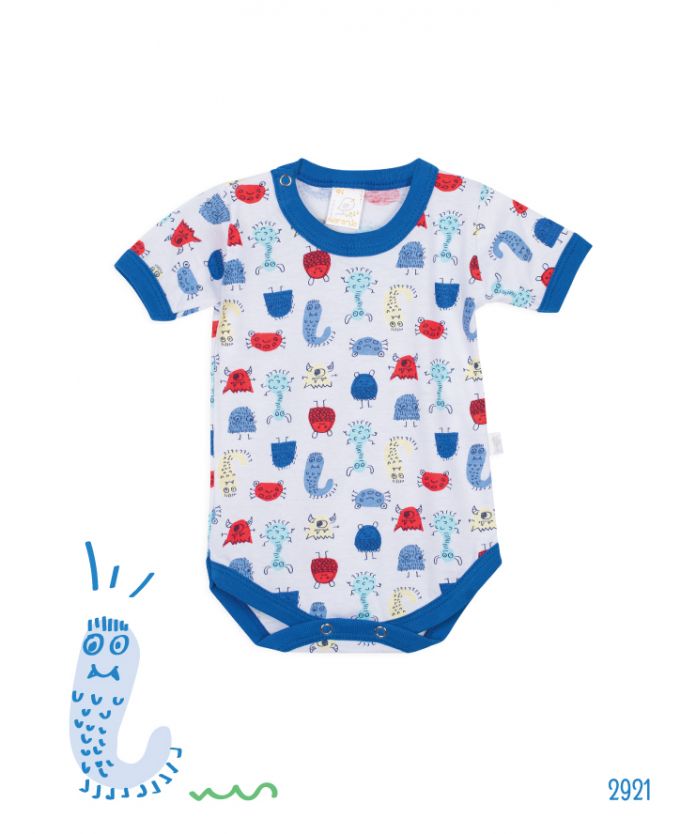 Naranjo Body Estampado Varón Manga Corta