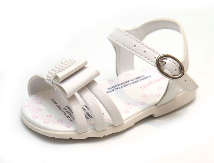 Sandalia Perlas Con Hebilla