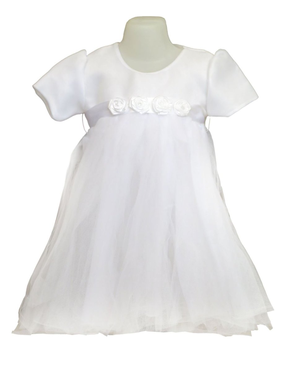 Vestido Bautismo Nena Con Tul