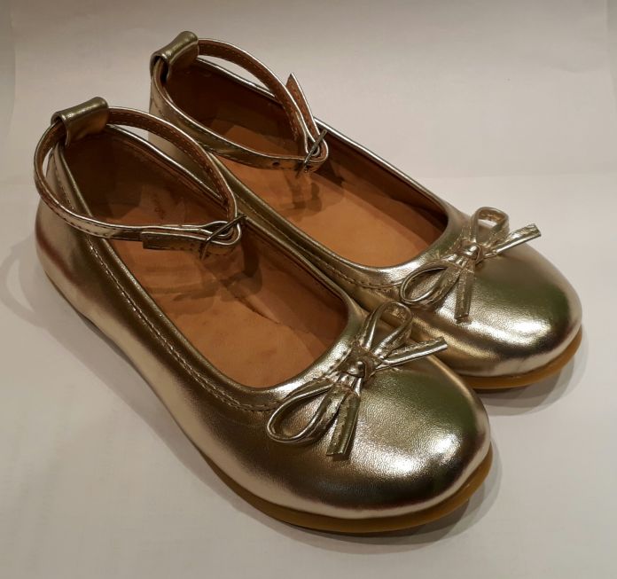 Balerina Eco Cuero Con Moño y Pulsera