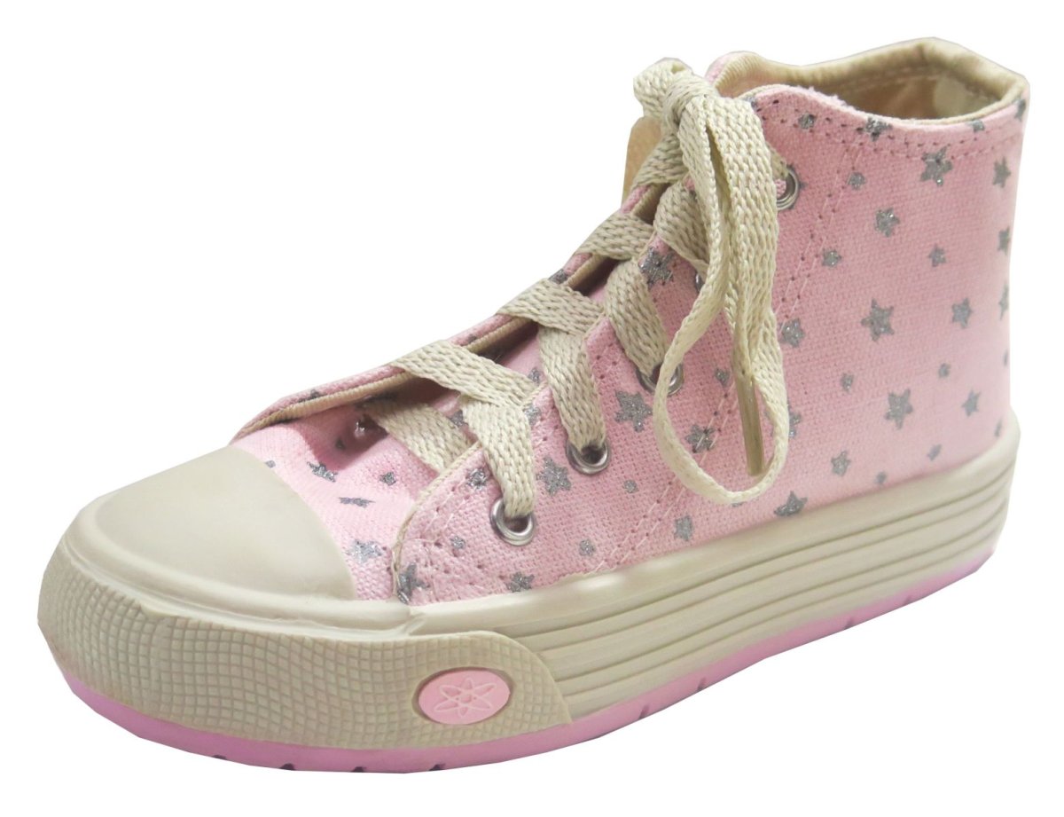 Atomik Botita Lona Rosa con estrellitas brillantes