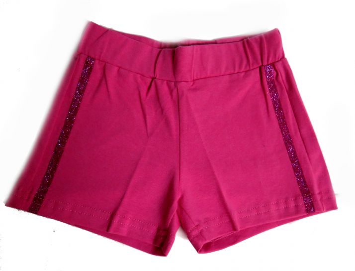 Short Algodón Con Brillantina