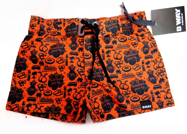 Short De Baño Secado Rapido Con Cintura Elastizada y Suspensor