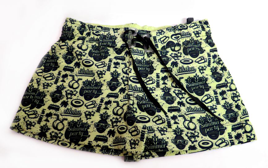 Short De Baño Secado Rapido Con Cintura Elastizada y Suspensor