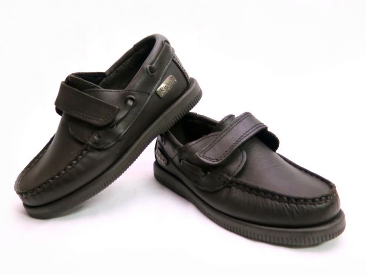 Calzado Zapato Colegial Nautico Velcro