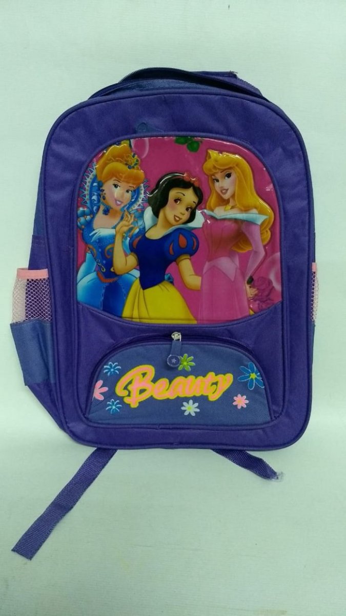 Mochila grande con bolsillo frontal espalda de Princesas - Beauty