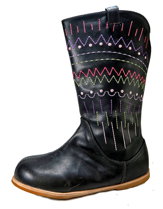 Bota India Alta Bordada