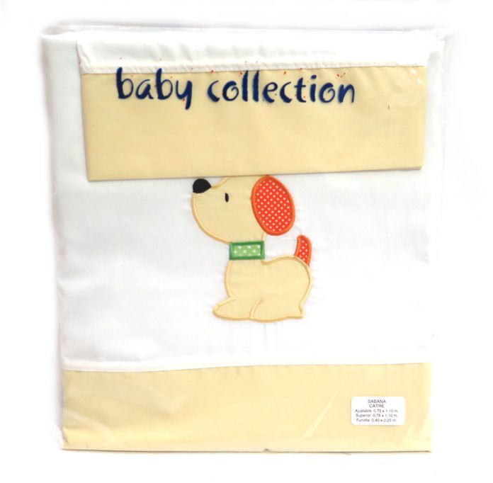 Sabana Catre Colecho Bordada 3 Piezas