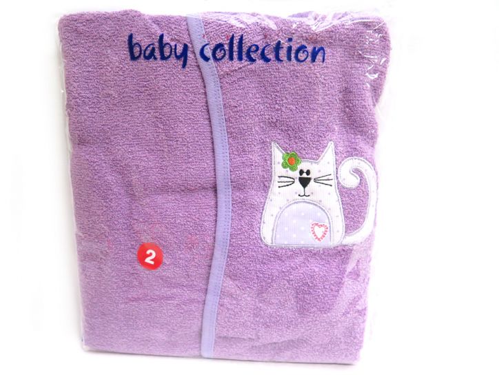 Salida de Baño Bata de Toalla con Capucha Lisa