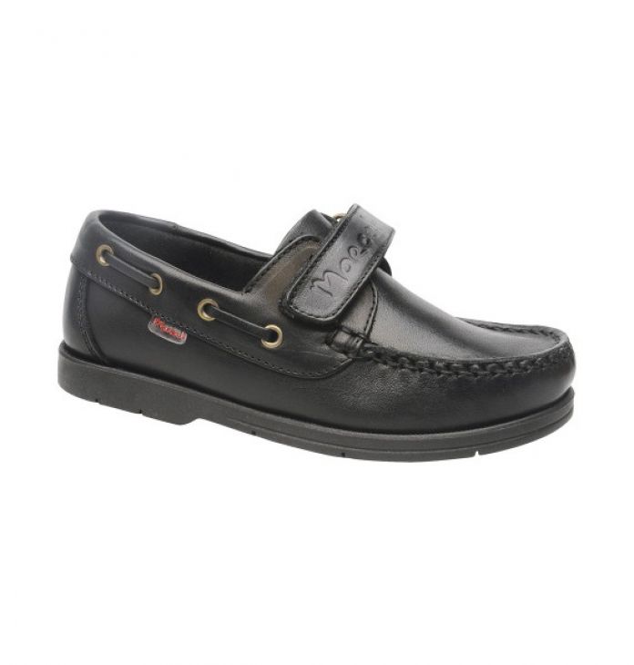 Zapato Nautico Colegial Con Velcro