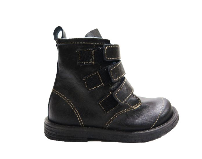 Borcego cuero con velcro