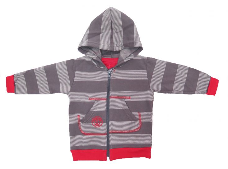 Campera de Algodon Con Friza Bebe Rayada