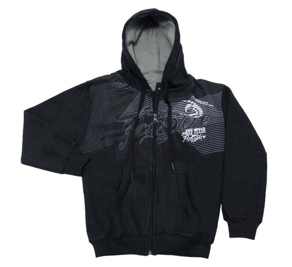 Campera de Algodon Con Friza y Capucha Con Estampa