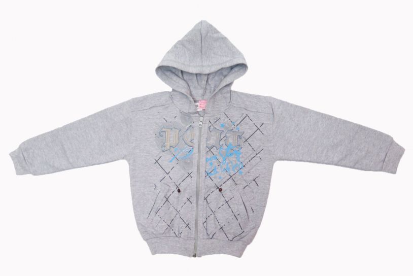 Campera de Algodon Con Friza y Capucha Estampado