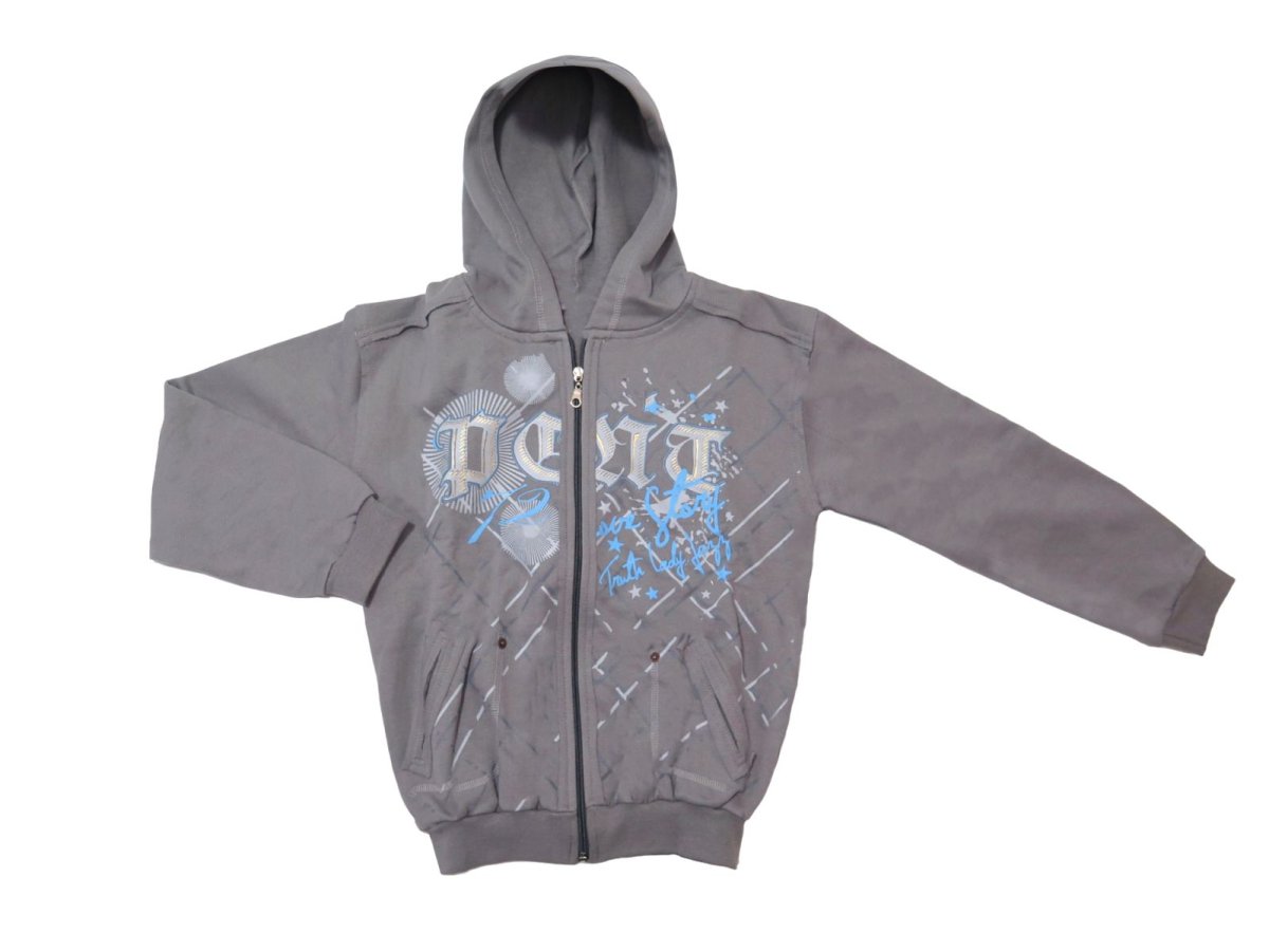 Campera de Algodon Con Friza y Capucha Estampado