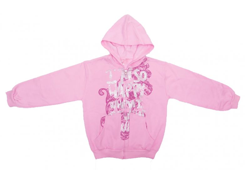 Campera de Algodon y Friza Con Capucha Estampado Metalico