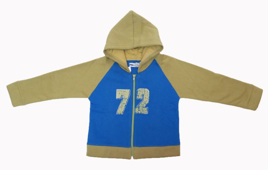 Campera de Algodon Frizado Con Capucha Estampado 72