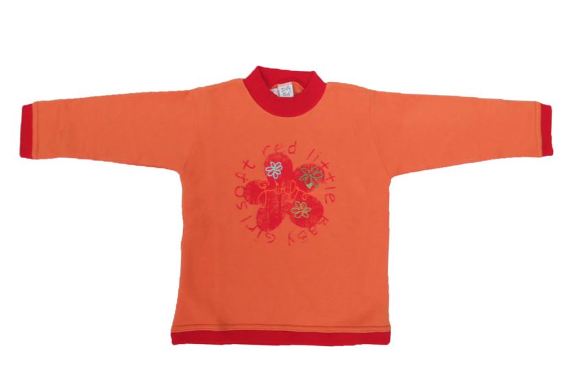 Buzo de Algodon Frizado Sin Capucha Bordado Girls