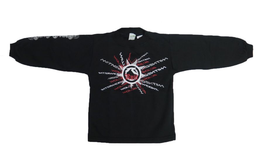 Buzo de Algodon Frizado Sin Capucha Estampado Rust