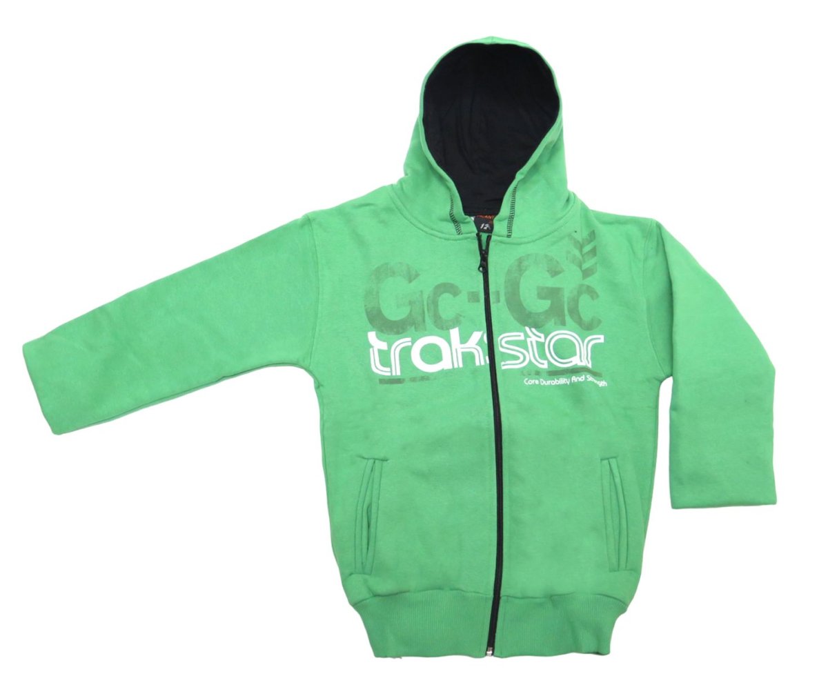 Campera de Friza con Capucha Estampada