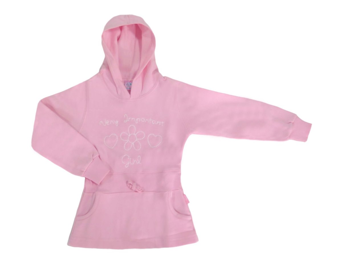 Buzo con Capucha Bordado de Flor