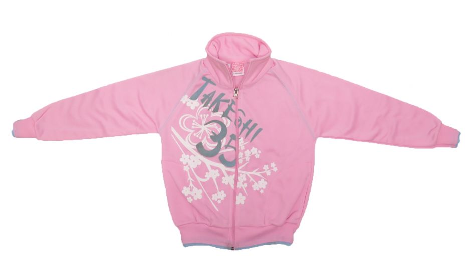 Campera de Acetato Frizado Estampado Flor