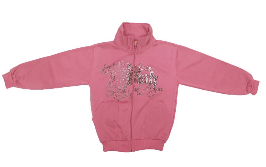 Campera de Acetato Frizado Estampado Metalico