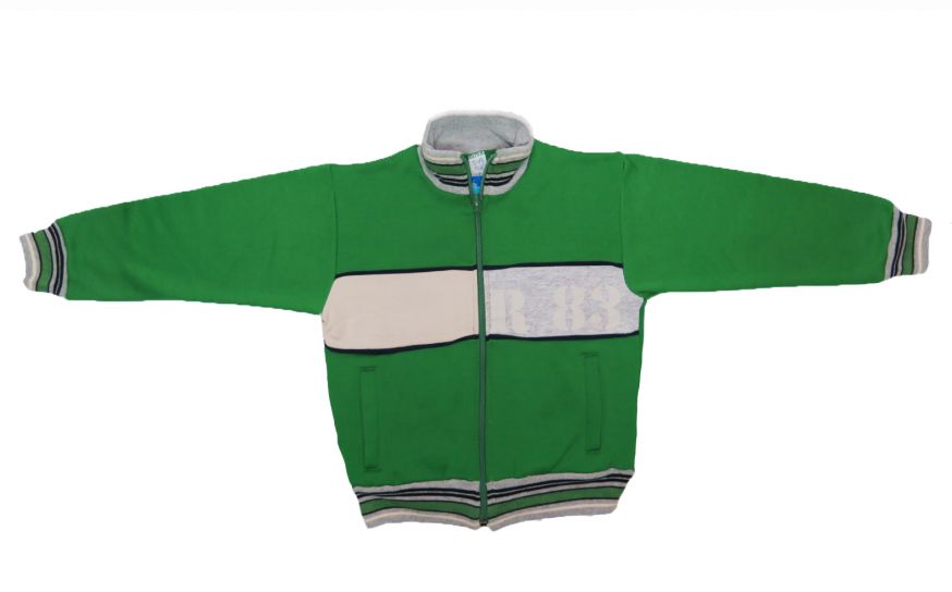 Campera Friza Canguro sin Capucha Tipo Universitario