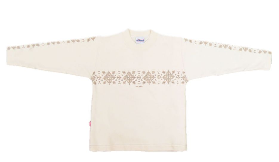 Buzo de Algodon Frizado Estampado Tribales