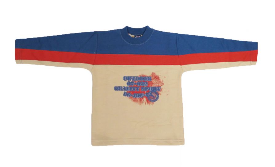 Buzo de Algodon Frizado Combinado Estampado Outdoor